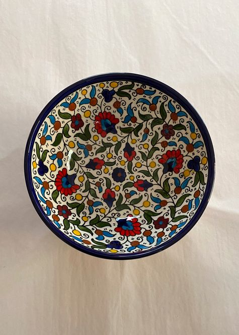 Hovedbilde Keramikkskål høy, flerfarget 20 cm