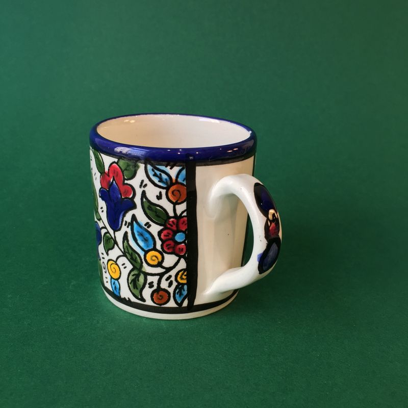 Liten keramikkopp 6 cm, flerfarget