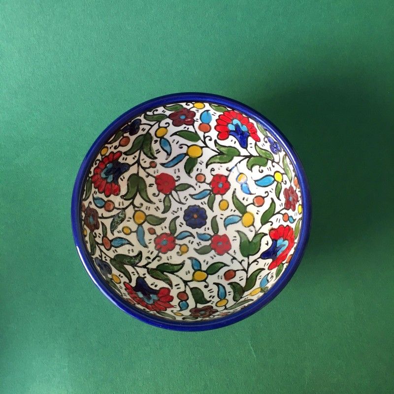 Keramikkskål, flerfarget 12 cm