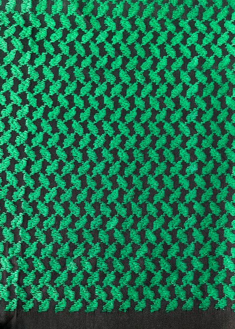 Hovedbilde Stor keffiyeh, svart og grønn