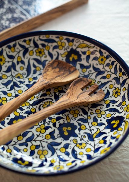 Hovedbilde Salatbestikk i oliventre