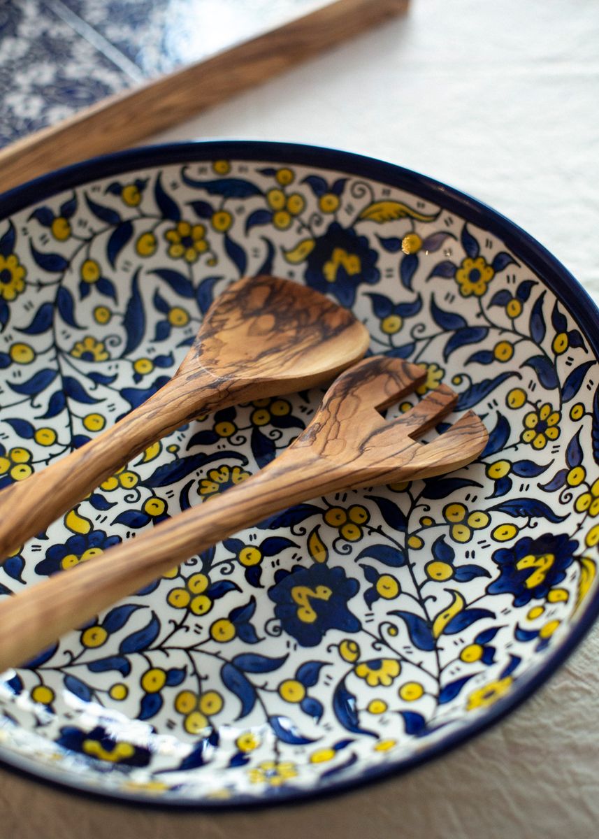 Salatbestikk i oliventre